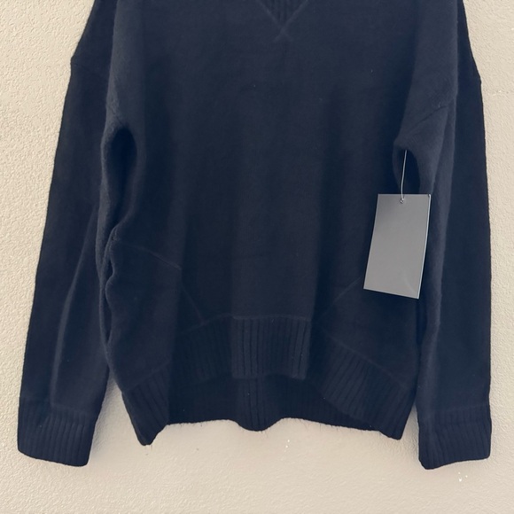Tuckernuck Faris Pullover Sweater Womens XL Comfy Cozy Black Minimalist Chic NWT - Picture 8 of 14